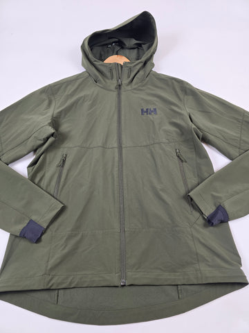 Helly Hansen Blaze softshell hooded jacket army green Heren L