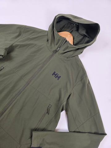 Helly Hansen Blaze softshell hooded jacket army green Heren L