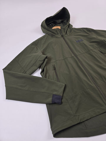 Helly Hansen Blaze softshell hooded jacket army green Heren L