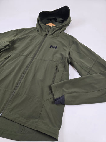 Helly Hansen Blaze softshell hooded jacket army green Heren L