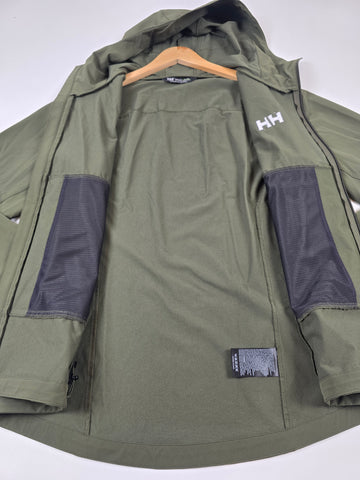 Helly Hansen Blaze softshell hooded jacket army green Heren L