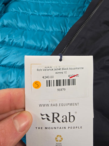 Rab Valiance Jacket Black Aquamarine Wmns 10