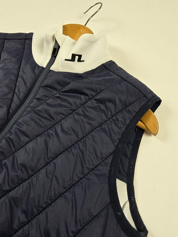 J.Lindeberg Holma Quilt Hybrid Vest Bleu Wmns S