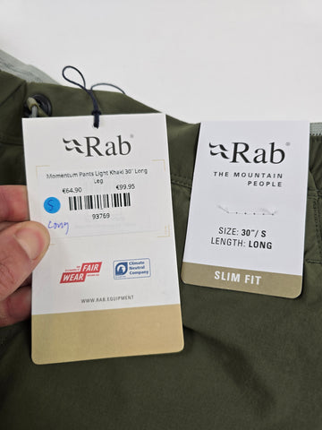 Momentum Pants Light Khaki 30" Long Leg