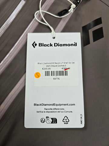 Black Diamond W Recon LT Shell Ski Set Dark Mauve Dames S