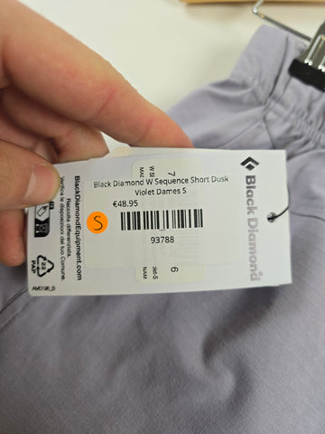 Black Diamond W Sequence Short Dusk Violet Dames S