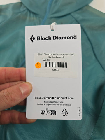 Black Diamond W Distance wind Shell Glacier Dames S