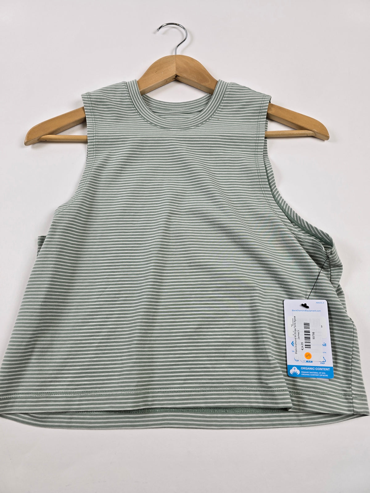 Black Diamond W Stripe Tank Agave Dames S