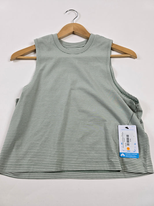 Black Diamond W Stripe Tank Agave Dames S