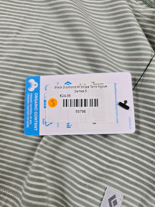 Black Diamond W Stripe Tank Agave Dames S