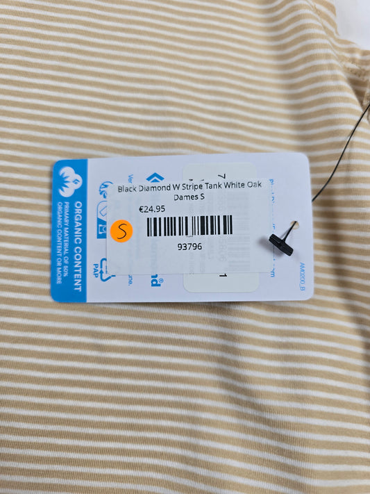 Black Diamond W Stripe Tank White Oak Dames S