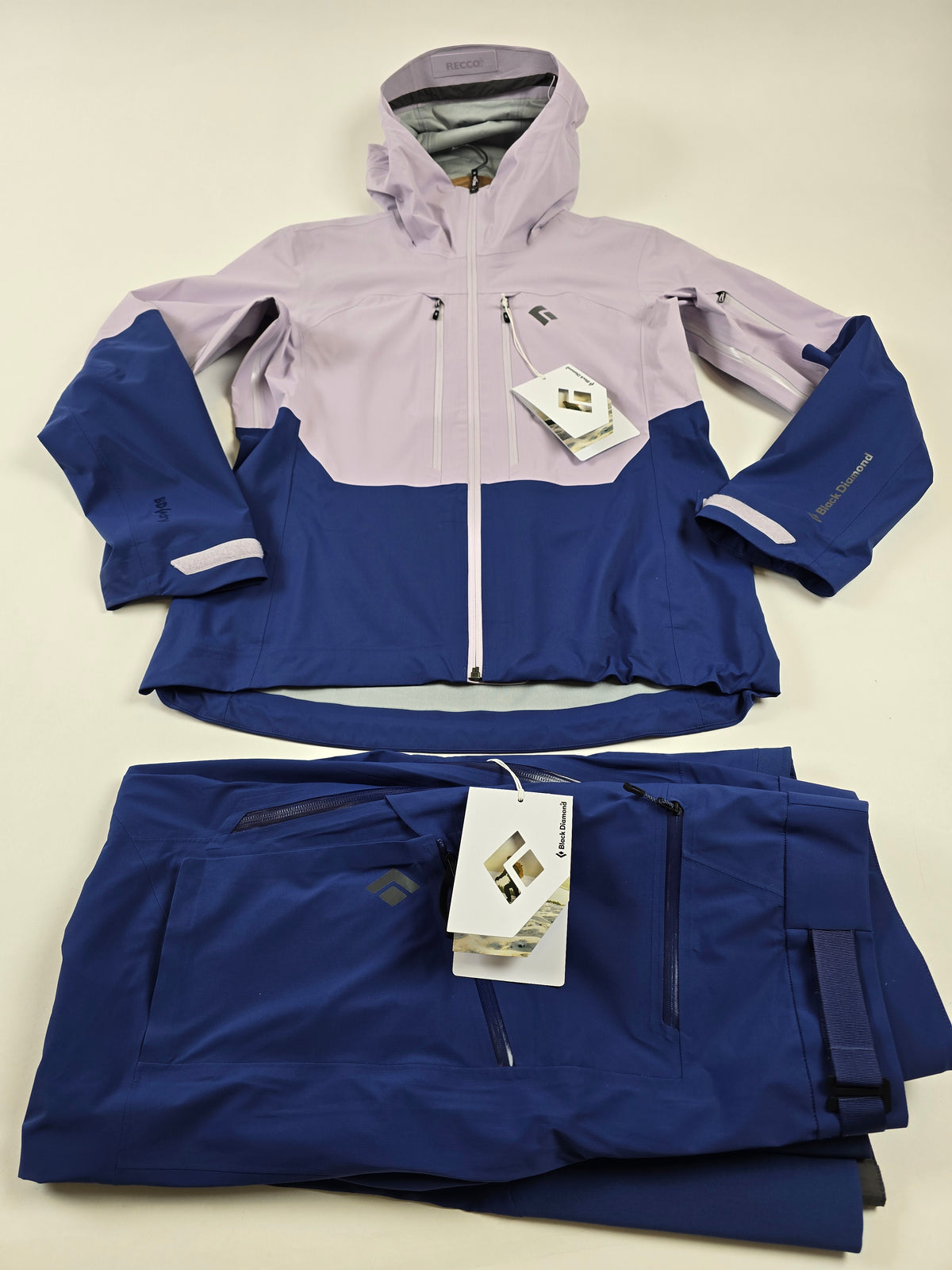 Black Diamond W Recon LT Hardshell Ski Set Lilac Twi Blue Dames S
