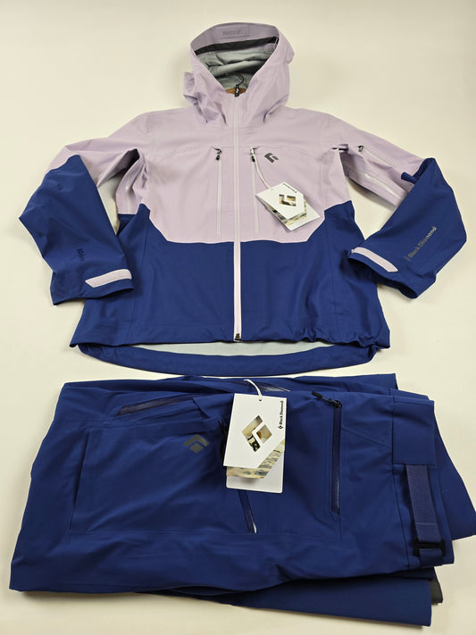 Black Diamond W Recon LT Hardshell Ski Set Lilac Twi Blue Dames S