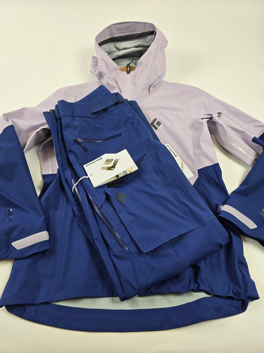 Black Diamond W Recon LT Hardshell Ski Set Lilac Twi Blue Dames S