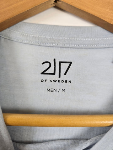 2117 of Sweden Tista T-shirt Pearl blue Heren M