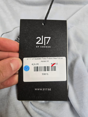 2117 of Sweden Tista T-shirt Pearl blue Heren M