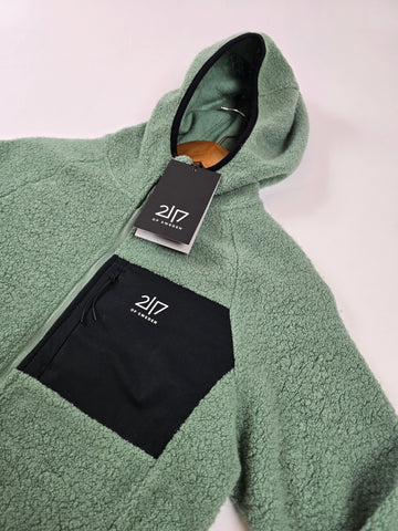 2117 of Sweden Skord pile hoodie Vintage green Dames S