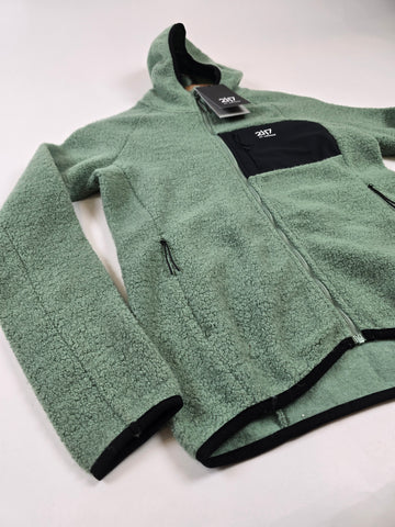 2117 of Sweden Skord pile hoodie Vintage green Dames S