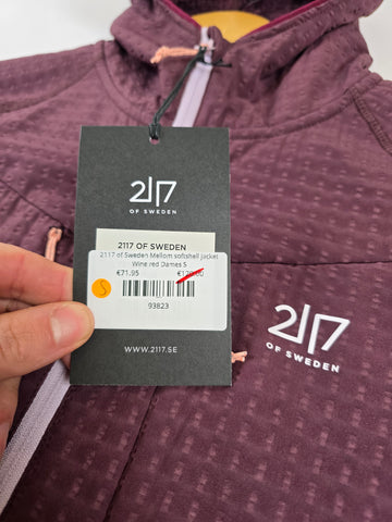 2117 of Sweden Mellom softshell jacket Wine red Dames S
