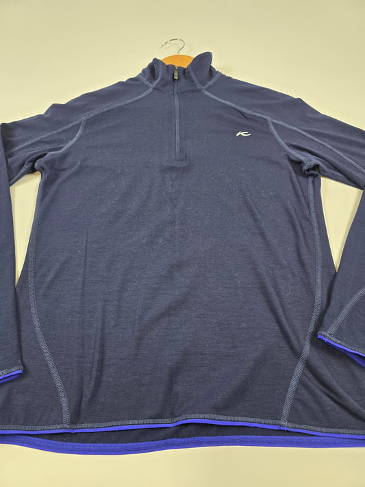 Kjus Trace Half Zip Fleece Blauw Dames L