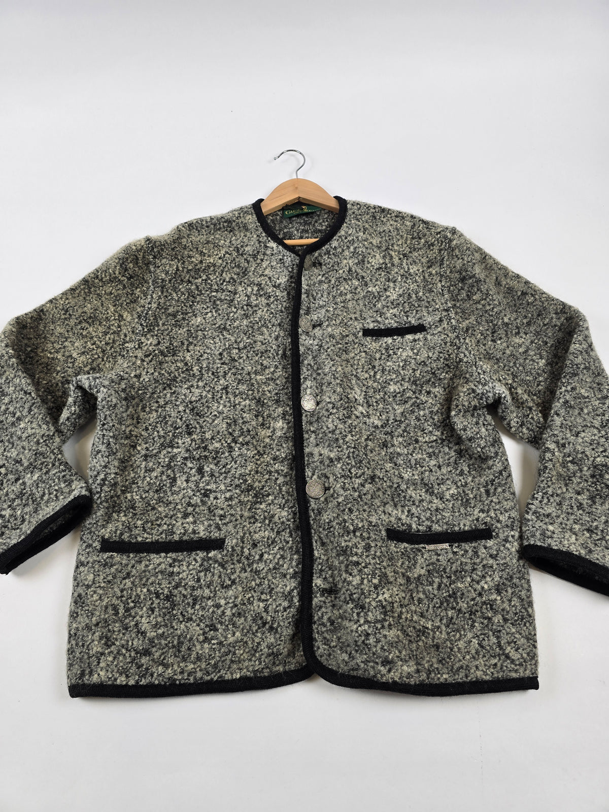 Giesswein Wool Cardigan Grijs Uni L