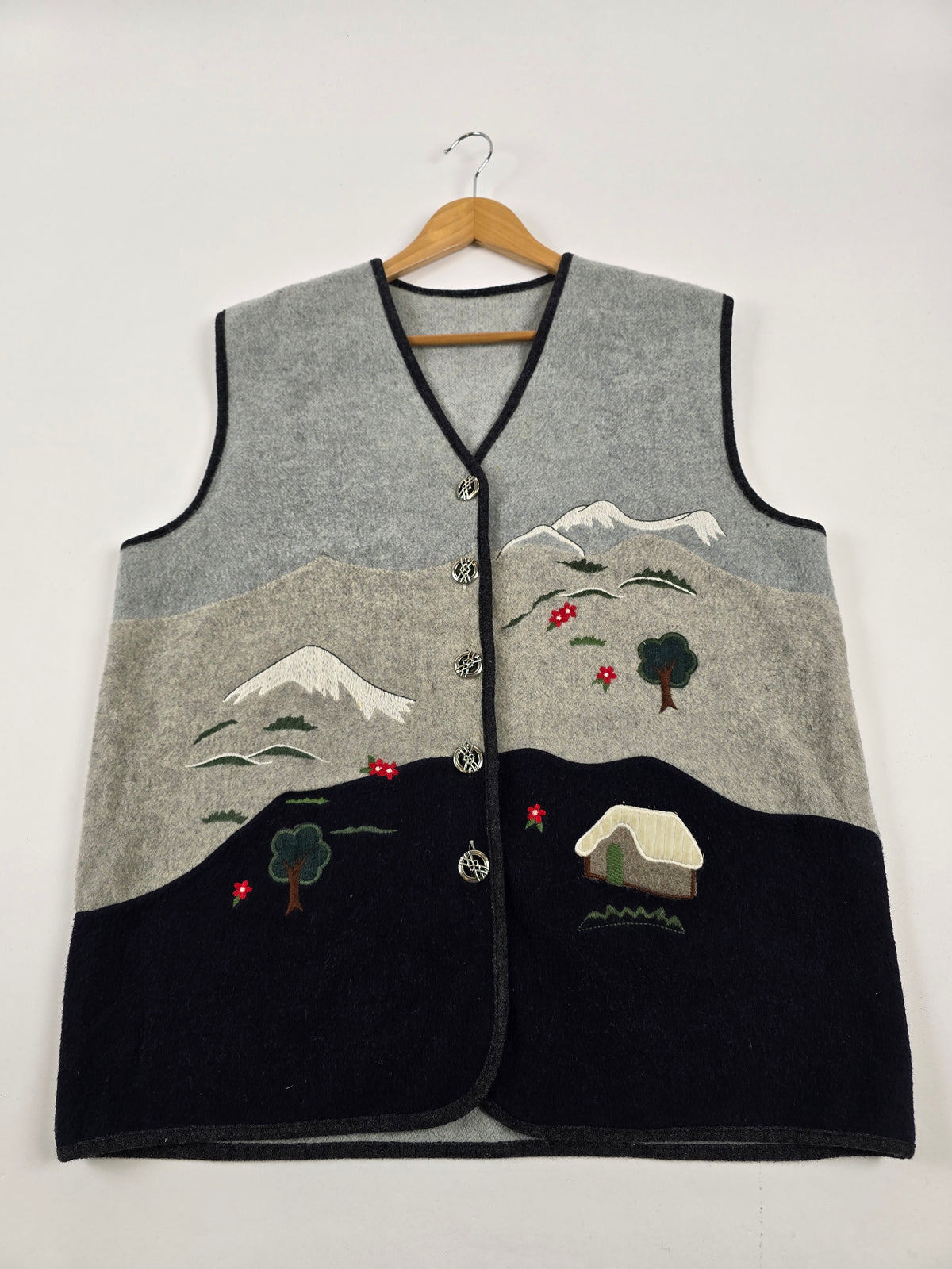 Giesswein Wool Vest Blauw Uni L