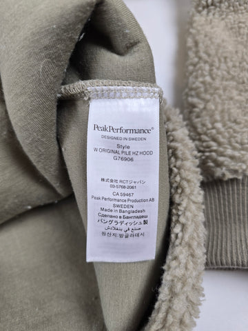Peak Performance Original Pile HZ Hood Beige Dames XL