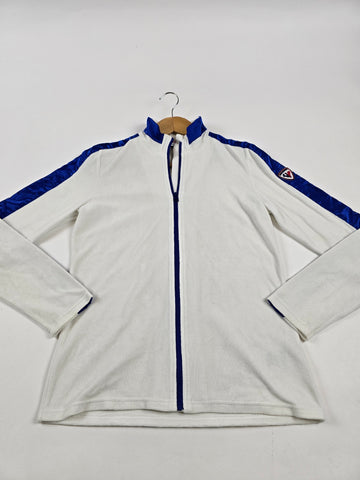 Rossignol Zip Fleece Jacket Wit Blauw Dames L
