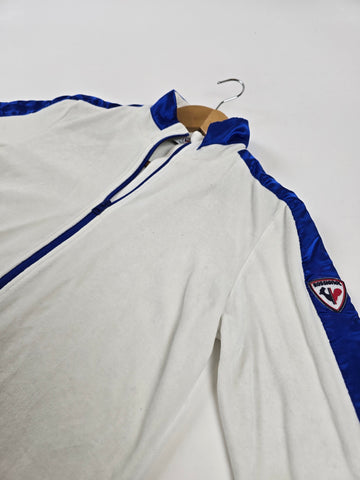Rossignol Zip Fleece Jacket Wit Blauw Dames L