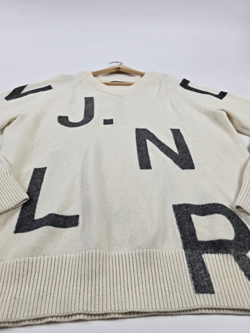J.Lindeberg Vitor V-neck Sweater Beige Heren XL
