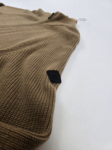 J. Lindeberg Kyler Wool Blend Zip Bruin Heren L