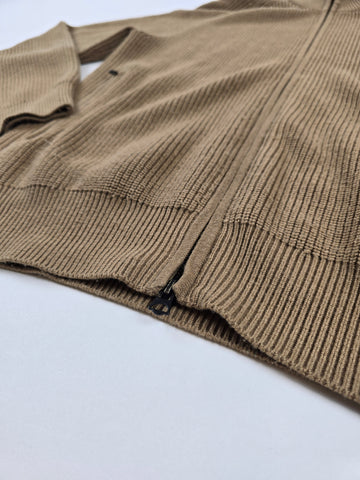 J. Lindeberg Kyler Wool Blend Zip Bruin Heren L