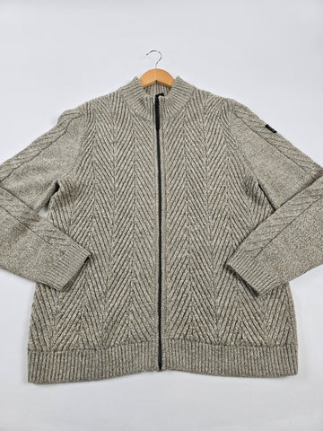 VanGuard Zip Jacket Wool Blend Beige Heren XL