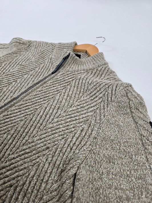 VanGuard Zip Jacket Wool Blend Beige Heren XL