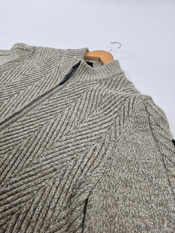 VanGuard Zip Jacket Wool Blend Beige Heren XL