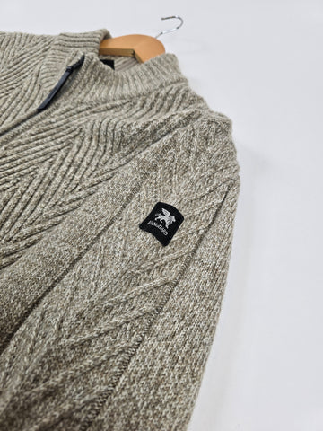 VanGuard Zip Jacket Wool Blend Beige Heren XL