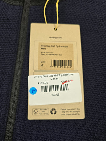Ulvang Peak Map Half Zip Baselayer Men M