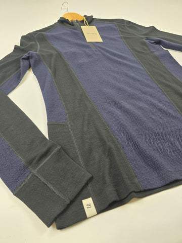 Ulvang Peak Map Half Zip Baselayer Navy Blue Men M