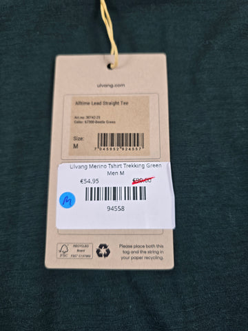 Ulvang Merino Tshirt Trekking Green Men M