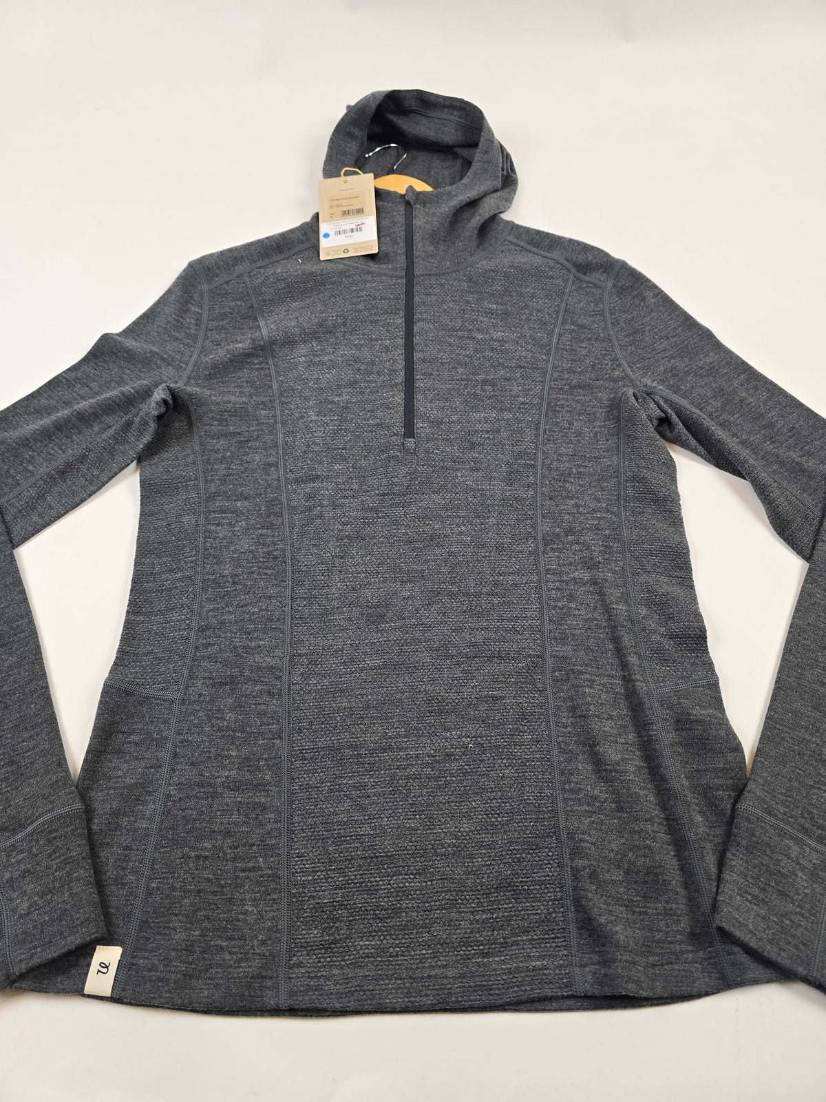Ulvang Peak Map Hooded Baselayer Charcoal Melange Men M