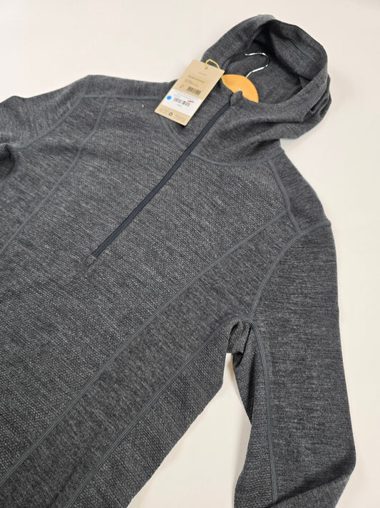 Ulvang Peak Map Hooded Baselayer Charcoal Melange Men M