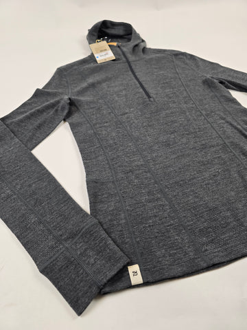 Ulvang Peak Map Hooded Baselayer Charcoal Melange Men M