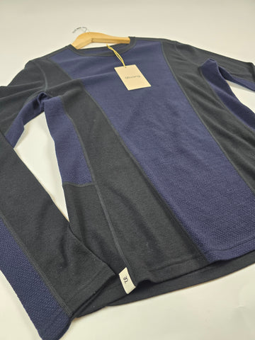 Ulvang Peak map Crew Baselayer Navy Blue Men M