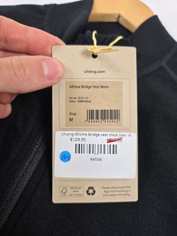 Ulvang Alltime Bridge vest black Men M