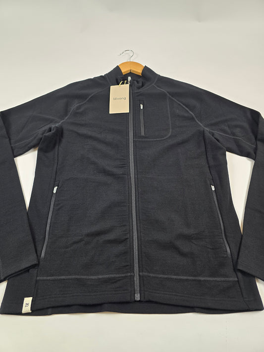 Ulvang Alltime Bridge Full Zip Midlayer Black Men M