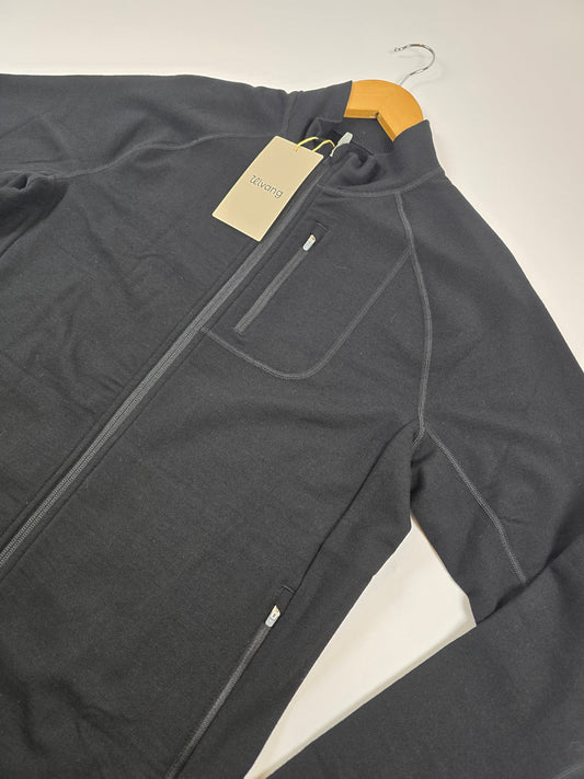 Ulvang Alltime Bridge Full Zip Midlayer Black Men M