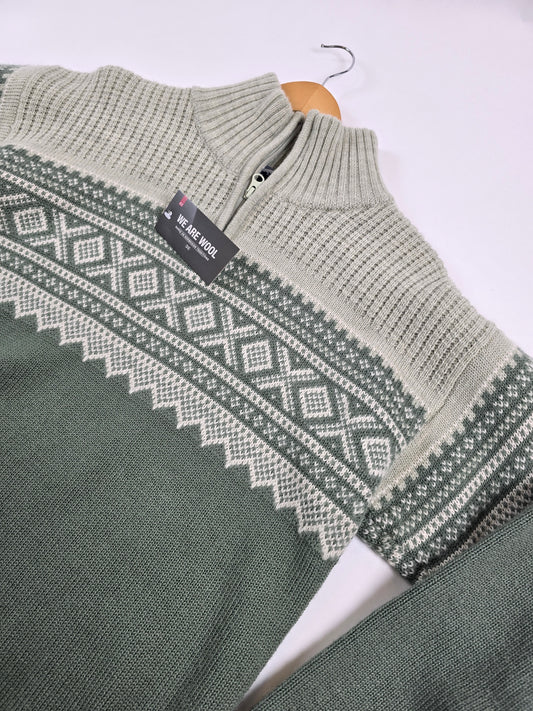 Ulvang Marius Half Zip Sea spray green melange Men M