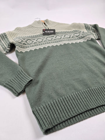 Ulvang Marius Half Zip Sea spray green melange Men M