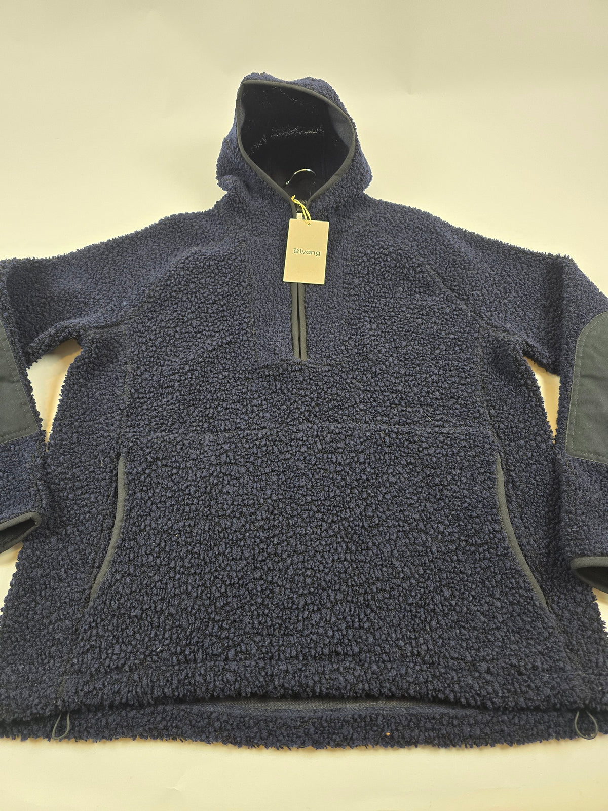Ulvang Re Orbit Hooded Half Zip Wool Pile Navy Blue Men M
