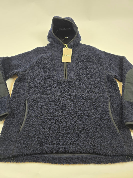 Ulvang Re Orbit Hooded Half Zip Wool Pile Navy Blue Men M